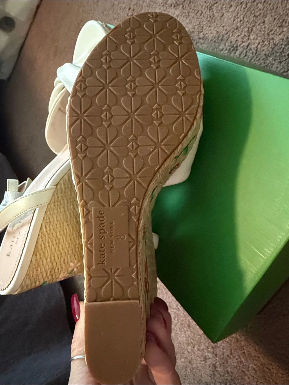 Woman’s Meringue Nappa Espadrilles - Size 8 B